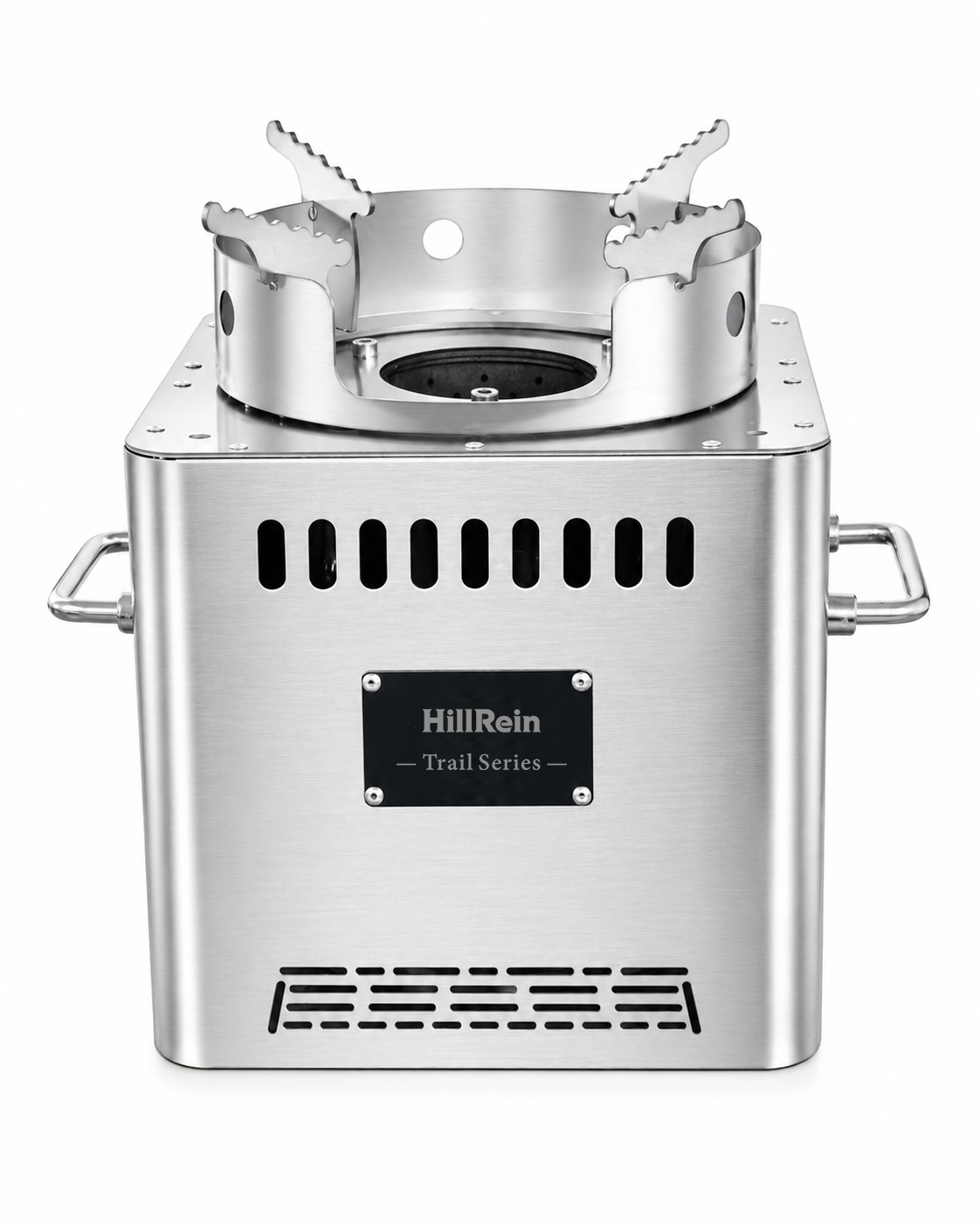 Hillrein Trail Series front product image for fuel efficiency and low-smoke outdoor cooking FAQ
