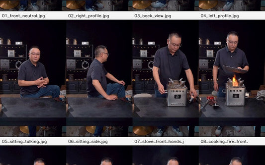 Hillrein wood stove for cooking showing the Zhengtu in a real outdoor meal setup instead of a short flame-only burn