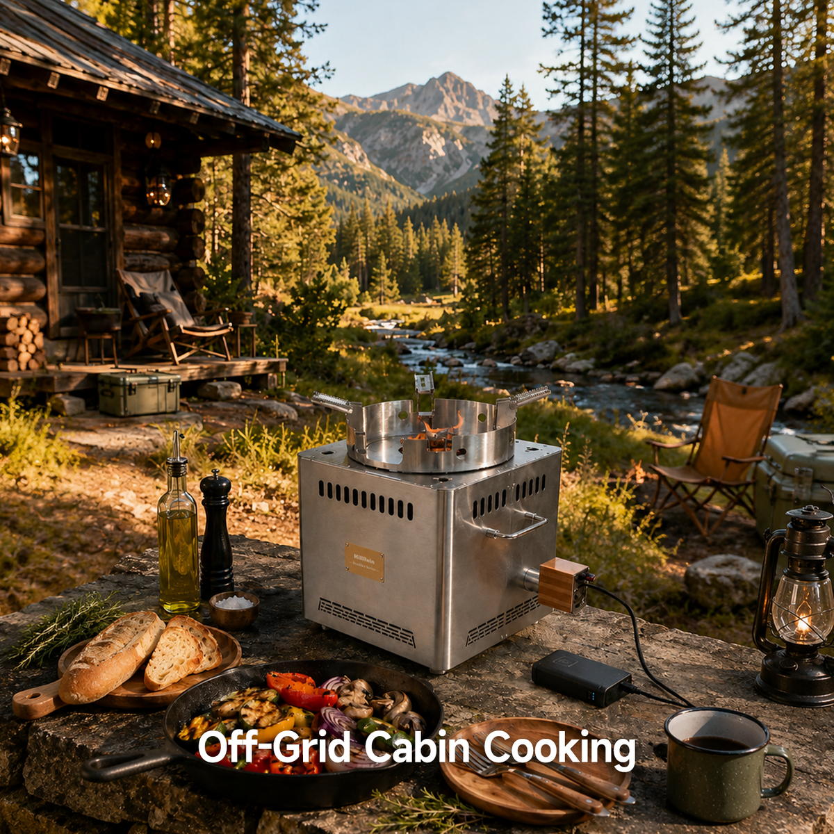 Hillrein Boulder Wood Gasifier Stove