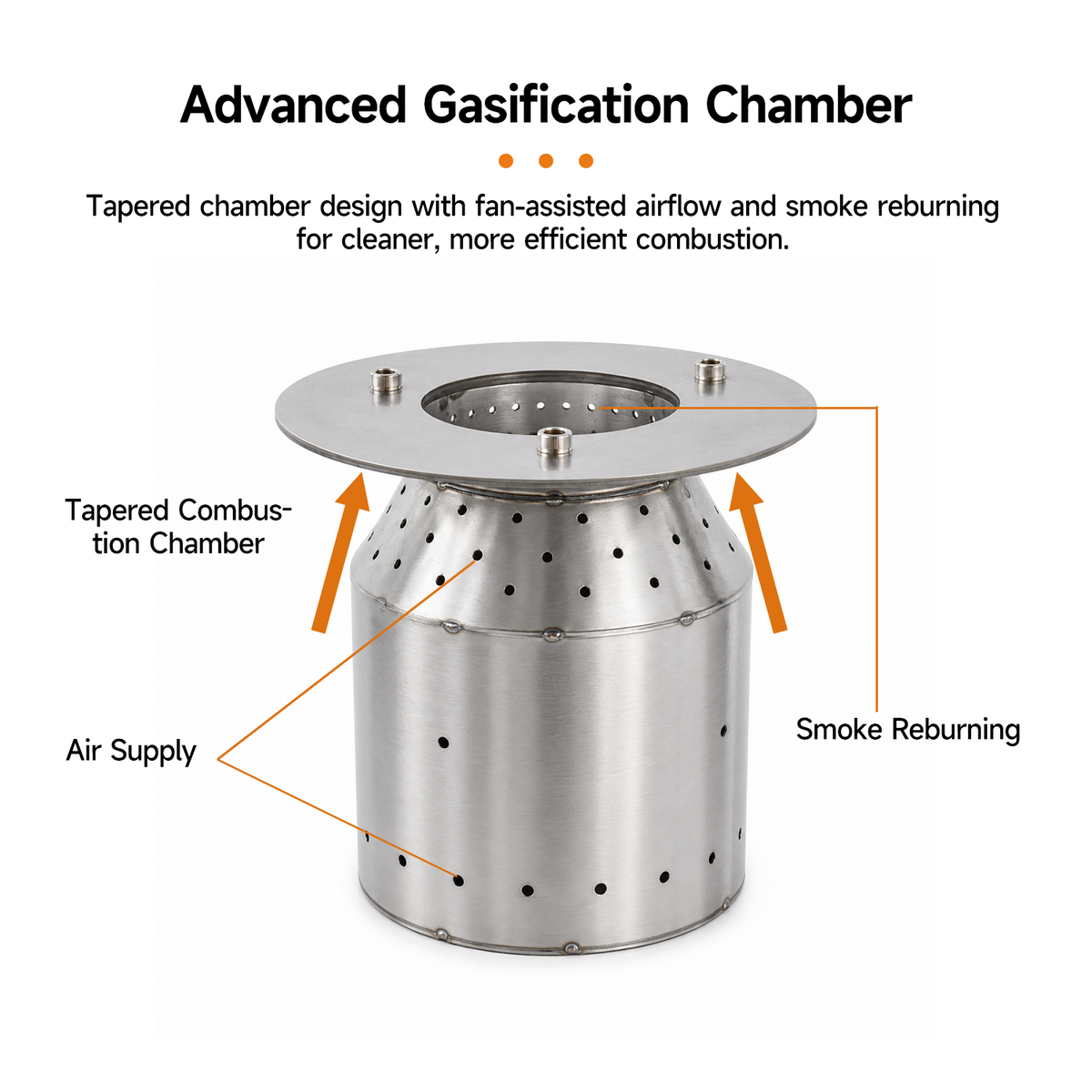 Hillrein Boulder Wood Gasifier Stove