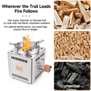 Hillrein Boulder Wood Gasifier Stove