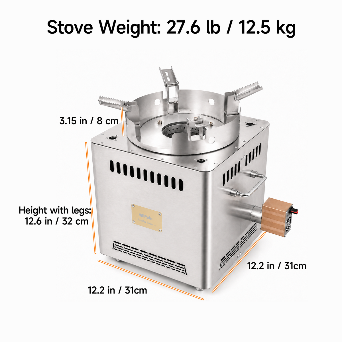 Hillrein Boulder Wood Gasifier Stove