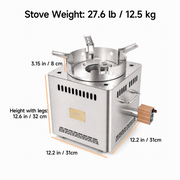Hillrein Boulder Wood Gasifier Stove