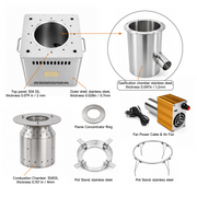 Hillrein Boulder Wood Gasifier Stove
