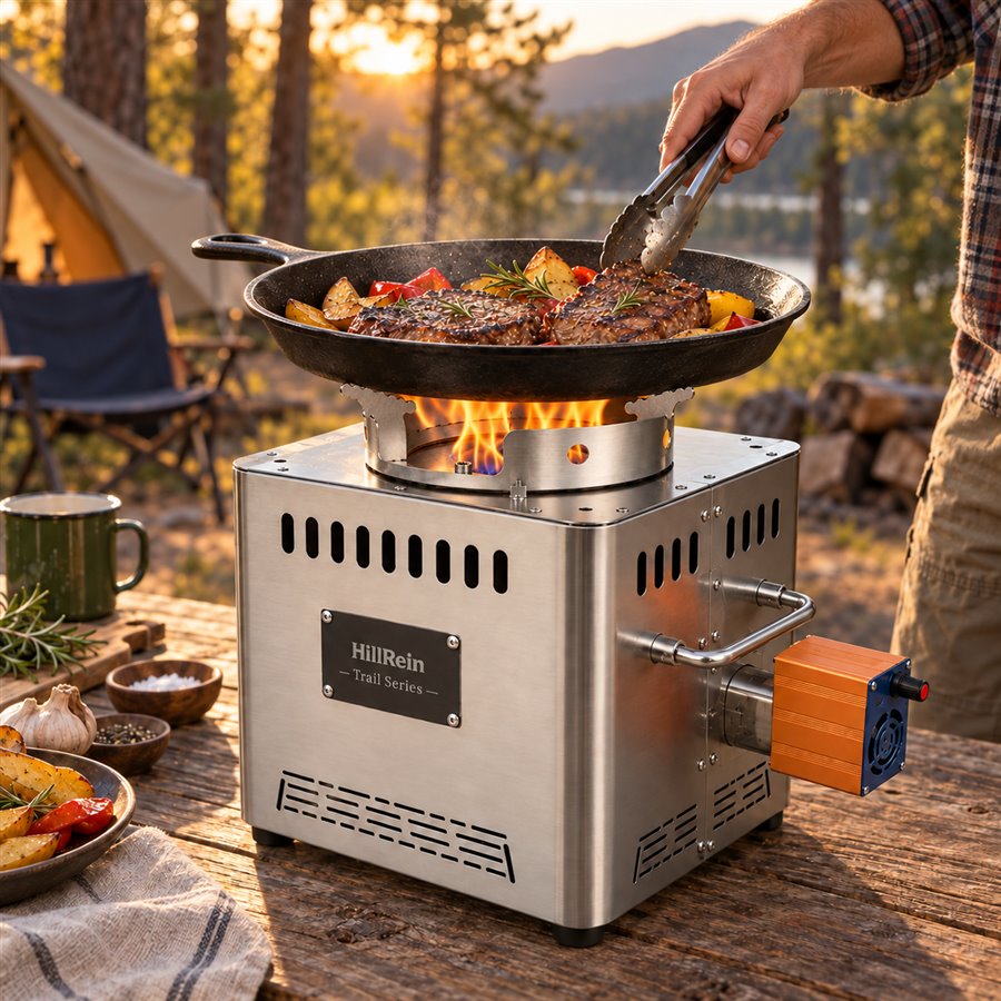 Hillrein Trail outdoor wood gasifier stove